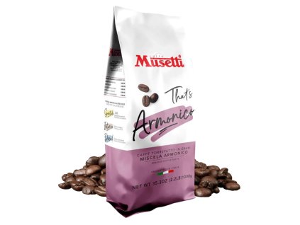 musetti armonico cafe en grano 1 kg