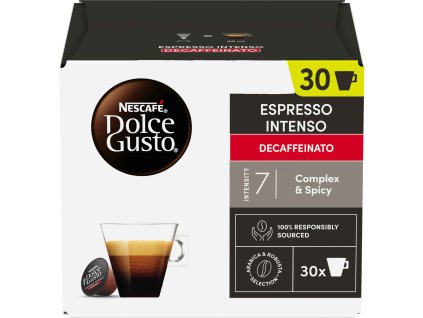 Nescafé Dolce Gusto Espresso Intenso descafeinado Café descafeinado cápsulas 30uds