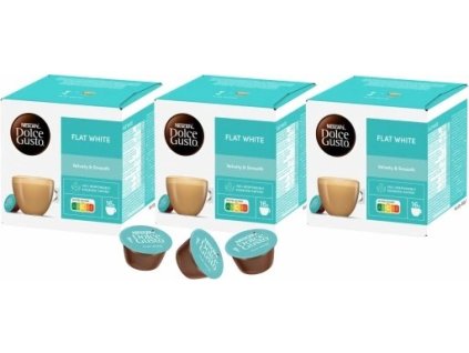 Nescafé Dolce Gusto Flat White PACK de 3 cápsulas (3 x 16 unidades)