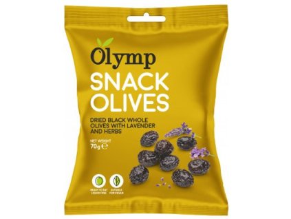 Aceitunas negras secas Olymp 70 g, el mejor café cz