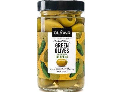 Aceitunas verdes Olymp rellenas de jalapeño 320ml