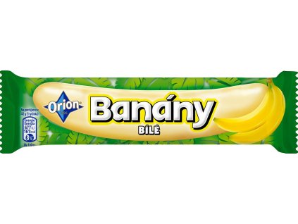 Plátanos Orion en chocolate blanco 45 g mejor café cz