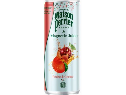 Perrier Slim lata 0,25 l melocotón cereza Nejkafé cz