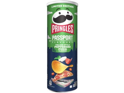 Pringles Passport Flavors Pizza de pepperoni estilo italiano 165 g