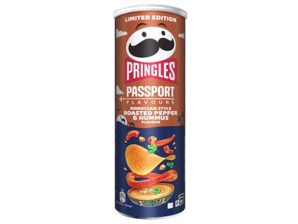 Pringles Passport estilo marroquí pimiento asado y hummus 165 g