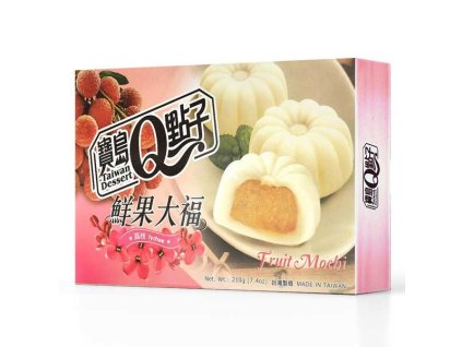 Postre taiwanés de frutas, mochi, lichi, familia real, el mejor café cz