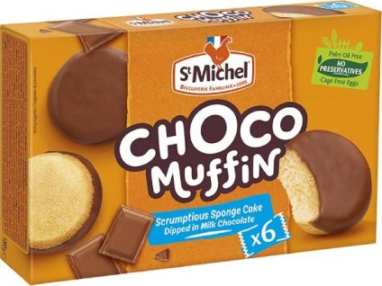 Muffin de chocolate St. Michel (180 g) con el mejor café cz