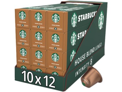 Cápsulas de café Starbucks House Blend Lungo para Nespresso (120 unidades)