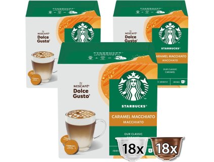 starbucks nescafé dolce gusto caramelo macchiato paquete de 3