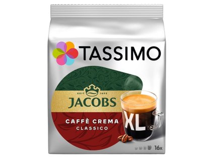cápsulas tassimo jacobs cafe crema xl 16 piezas