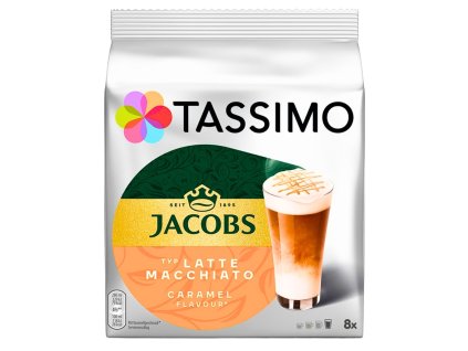 cápsula tassimo jacobs kronung latte macchiato caramelo 16 piezas