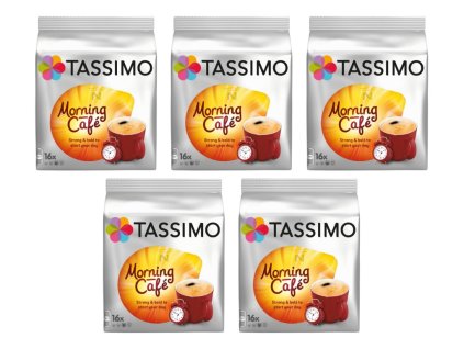 Café matutino Tassimo, 16 unidades, caja de 5 unidades