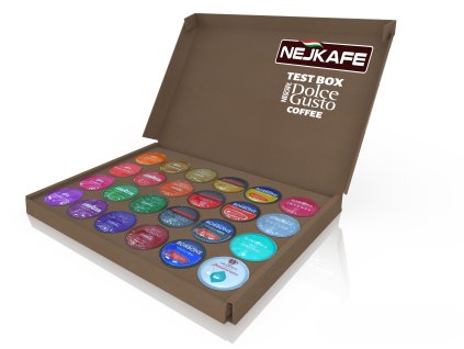 Caja de prueba de cápsulas de kava Dolce Gusto Nejkafe CZ