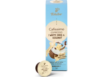 Café expreso Tchibo Cafissimo sabor chocolate blanco y coco (10 cápsulas) - nejkafe-cz