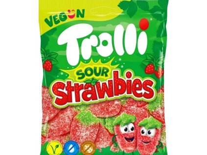 Fresas ácidas Trolli 175 g, el mejor café cz