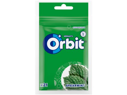 Bolsa de chicles Wrigley's Orbit Spearmint de 29 g
