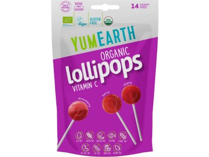 El mejor café mocafino Yumearth, piruleta con vitamina C, orgánico, 14 unidades, 87 g