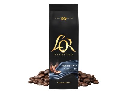 granos de café l o espresso fortissimo 500g