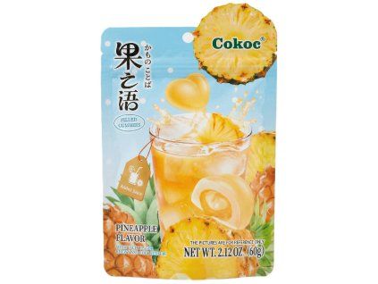 Gomitas rellenas de Cokoc con sabor a piña, 60 g