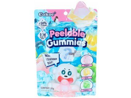 Gomitas rellenas de chocolate con sabor a refresco de frutas, 60 g