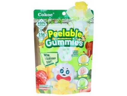 Gomitas rellenas de chocolate con sabor a frutas variadas, 60 g