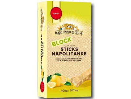 Bloque de obleas napolitanas de limón 400 g