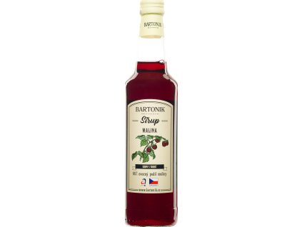 Jarabe de frambuesa Bartonik 60% 0,5 l, el mejor café de la República Checa