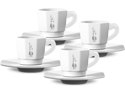 Juego de 4 salsas moca Bialetti, el mejor café de la República Checa