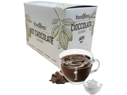 Comida, chocolate caliente, café con leche, sin gluten