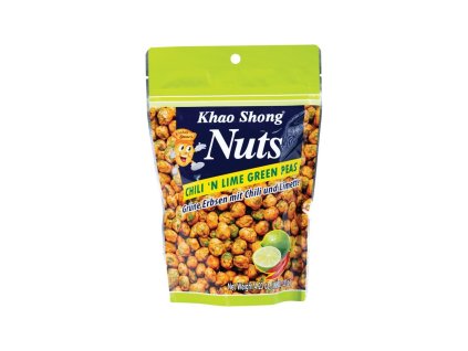 El mejor café Khao shong, nueces, guisantes verdes rebozados con sabor a lima y chile, 120 g