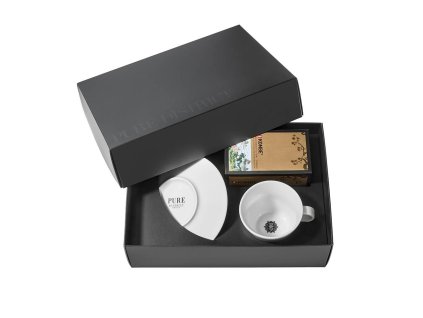 Envoltura de regalos combinada con el mejor café