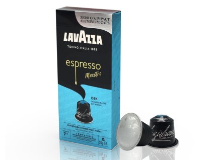 Cápsulas de café descafeinado de aluminio Lavazza Dek para Nespresso