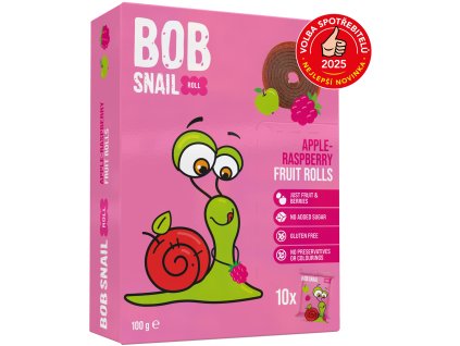 Rollitos de manzana y frambuesa Snail Bob 100 g