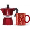 Hervidor Bialetti Glamour Red 3 raciones 1 olla Nejkafé cz