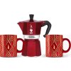 Hervidor Bialetti Glamour Red 6 raciones 2 ollas Nejkafé cz