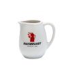 Jarra de leche Hausbrandt logo rojo 80 ml