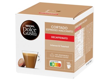 Nescafé Dolce Gusto Cortrado Capsules de café décaféiné décaféiné 16 pièces