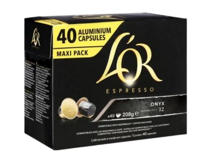 Capsules Espresso Onyx pour Nespresso 40 pièces - NEJKAFE-CZ