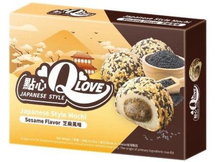 Biscuits japonais Qlove Mochi traditionnels au sésame 180 g