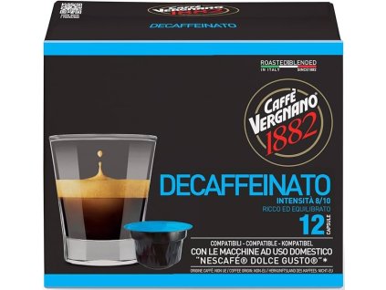 Capsules Caffe Vergnano Decaffeinato pour Dolce Gusto 12 pièces