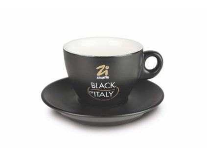 tasse cappuccino noir d'Italie