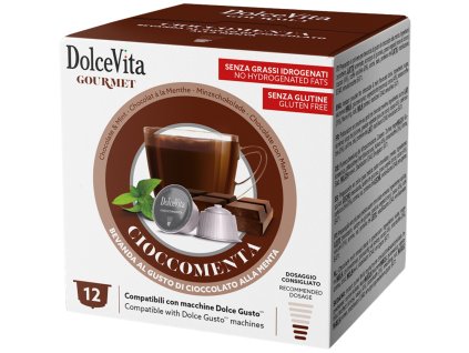 Chocolat Dolce Vita à la menthe pour Dolce Gusto 12 capsules