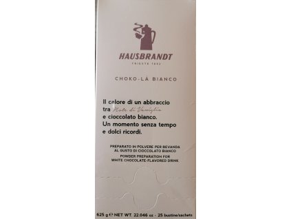 hausbrandt choco la bianco2 25 pcs meilleur café cz