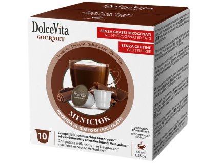 Capsules Nespresso Italfoods Dolce Vita MINI CIOCK, boisson chocolatée, 10 pièces