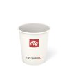 Gobelet à café en carton Illy avec couvercle blanc 89 ml A23267