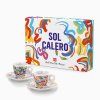 Tasses à expresso Illy Sol Calero avec soucoupes, 2 x 60 ml