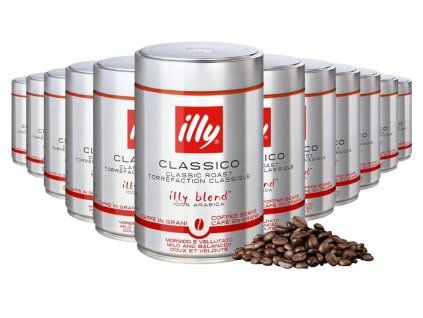 Caffè in grani Illy Classico 250 g, 12 pezzi