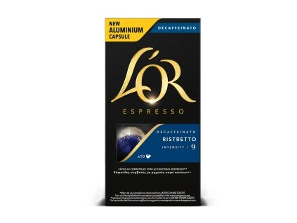 Lor Ristretto decaf 10st de beste koffie cz
