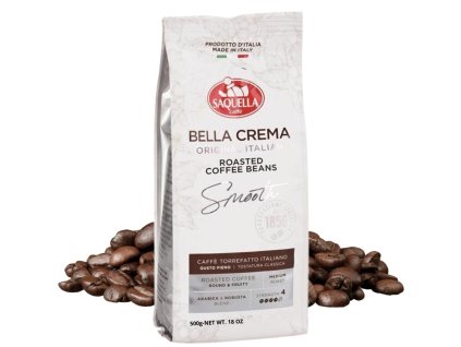 Saquela zrnkova bella crema coffee Czech