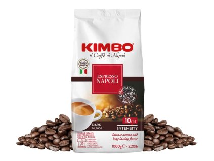 zrnkova kava kimbo espresso napoli 1kg nejkafe cz